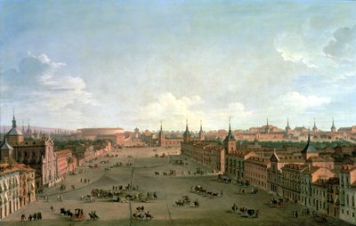 A View of the Calle de Alcala, Madrid, c.1750 by Antonio Joli